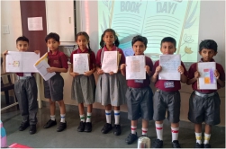 Sagar Public School Rohit Nagar celebrated World book and Copyright day